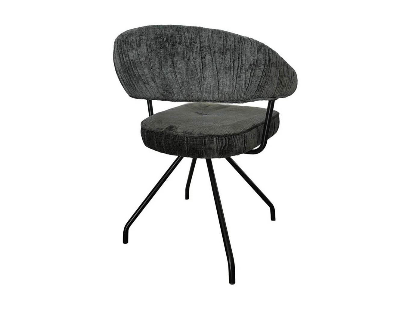 Polsterstuhl Esszimmerstuhl mit Armlehnen und Gestell aus Metall (2er Set)