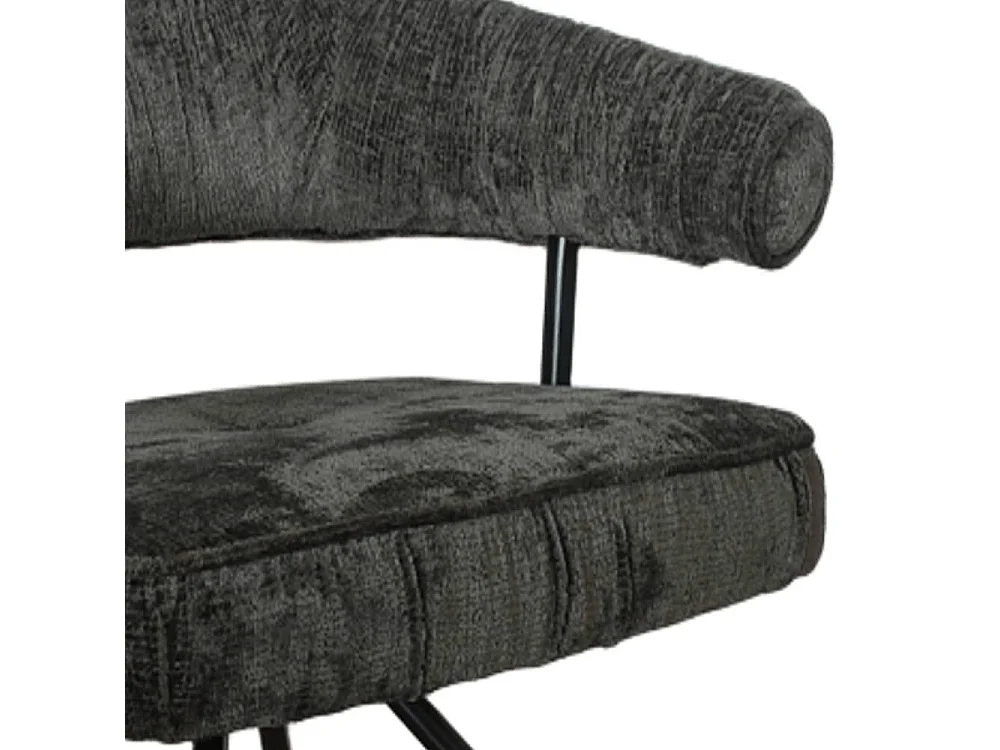 Polsterstuhl Esszimmerstuhl mit Armlehnen und Gestell aus Metall (2er Set)