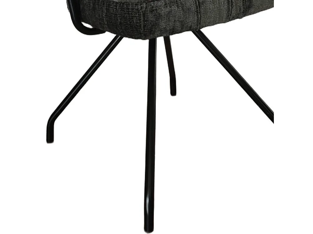 Polsterstuhl Esszimmerstuhl mit Armlehnen und Gestell aus Metall (2er Set)