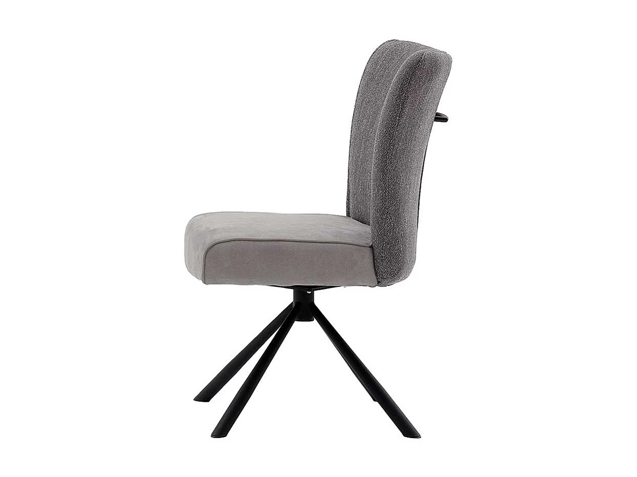 Esstisch St�hle in Grau Stoff hoher Lehne (2er Set)