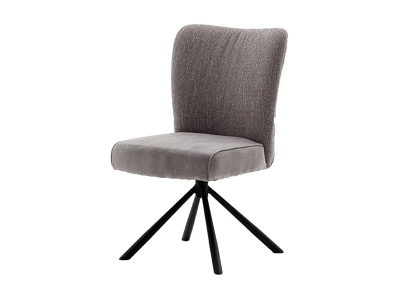 Esstisch St�hle in Grau Stoff hoher Lehne (2er Set)