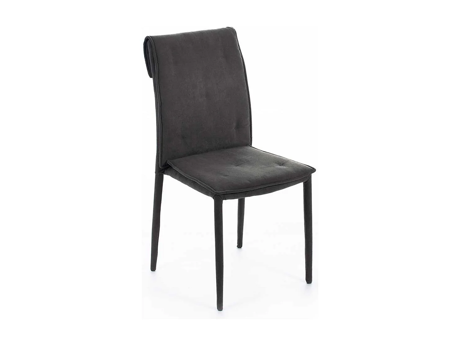 Polsterst�hle in Dunkelgrau Microfaser modern (4er Set)