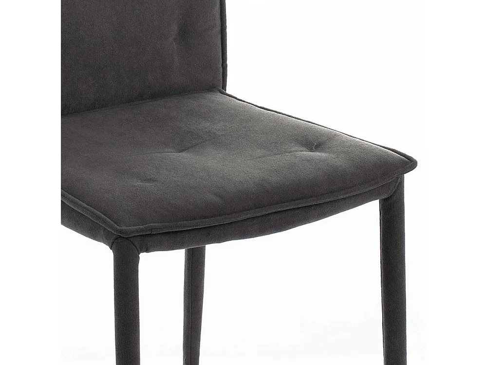 Polsterst�hle in Dunkelgrau Microfaser modern (4er Set)