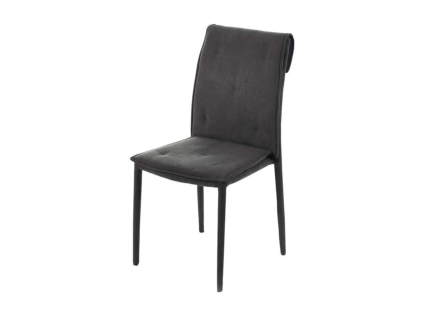 Polsterst�hle in Dunkelgrau Microfaser modern (4er Set)