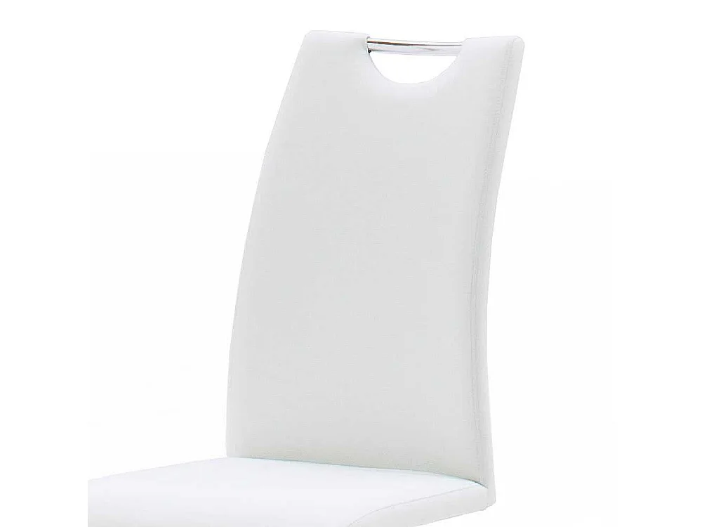 Freischwingerstuhl aus Kunstleder mit Griff (2er Set)