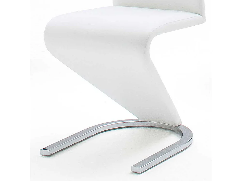 Freischwingerstuhl aus Kunstleder mit Griff (2er Set)