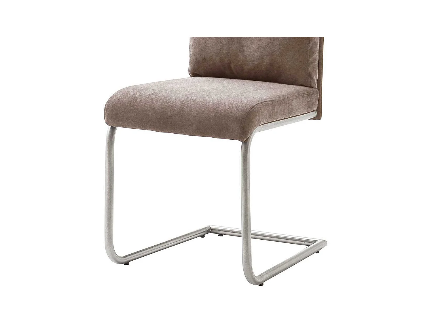 Freischwinger Set in Beige Webstoff modern (2er Set)