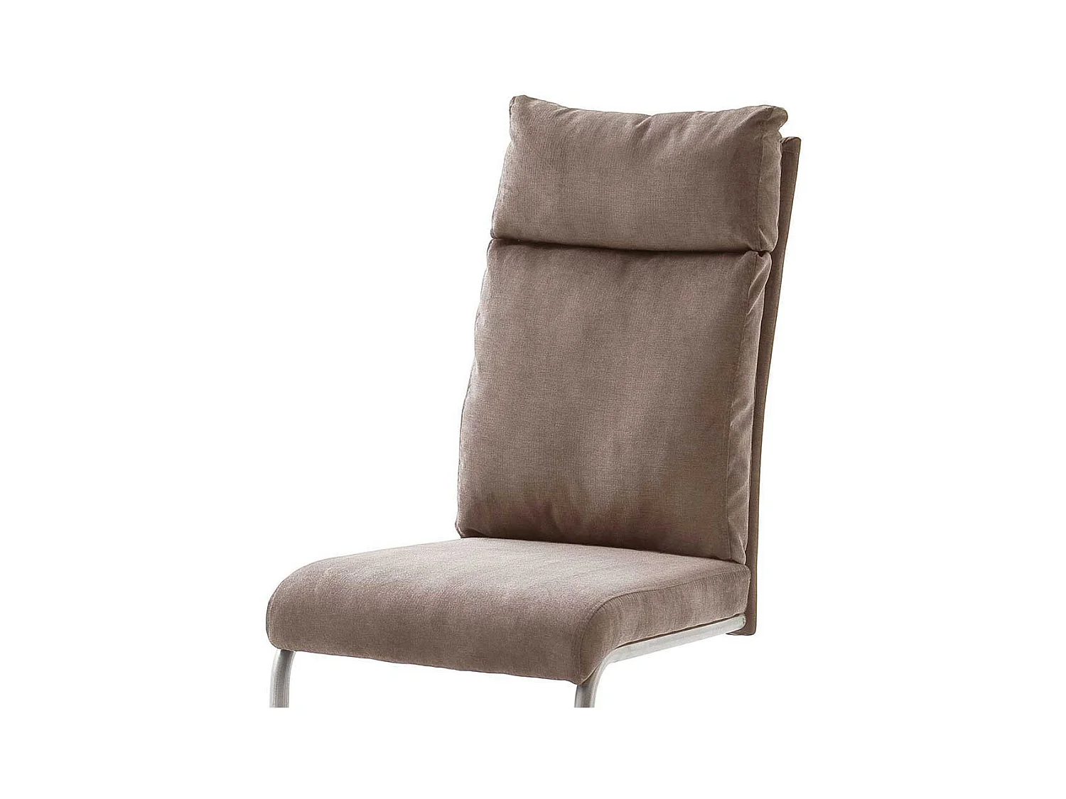 Freischwinger Set in Beige Webstoff modern (2er Set)
