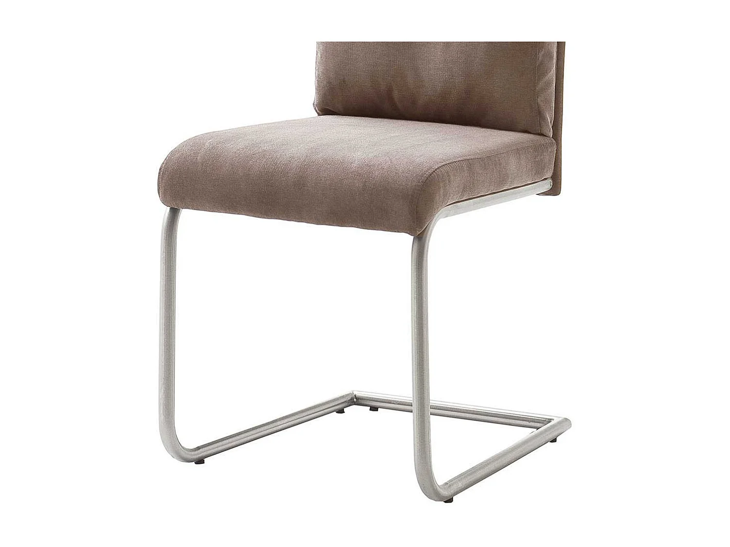 Freischwinger Set in Beige Webstoff modern (2er Set)