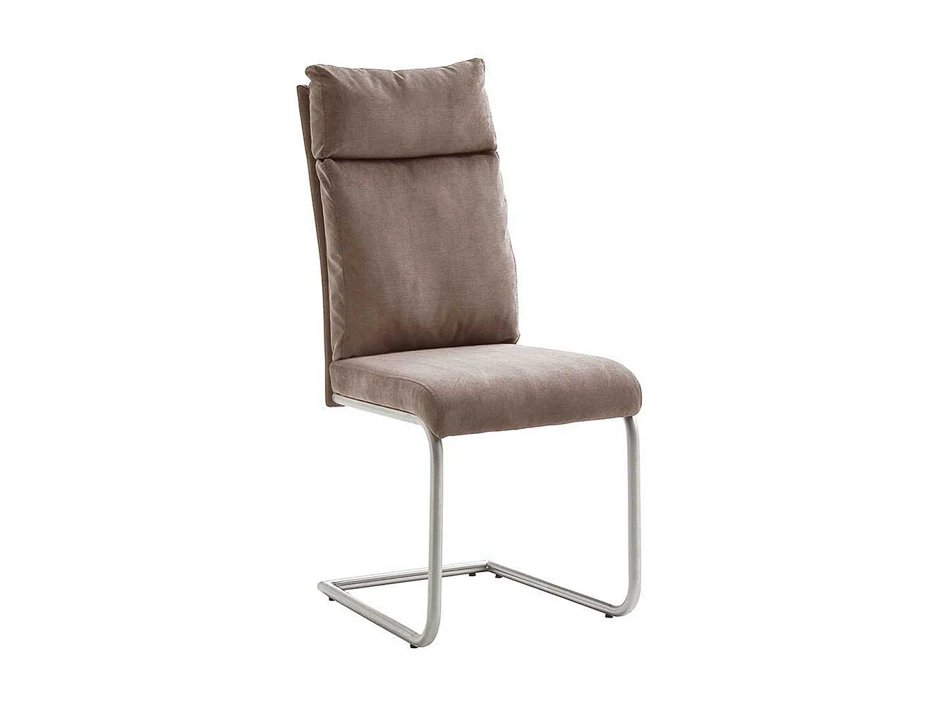 Freischwinger Set in Beige Webstoff modern (2er Set)
