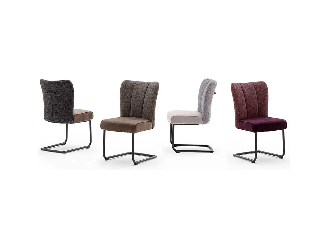 Esszimmerst�hle in Grau hoher Lehne (2er Set)