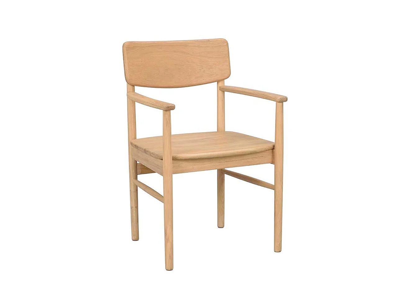 Armlehnstuhl Stuhl Esszimmer aus Eiche Massivholz mit Armlehnen