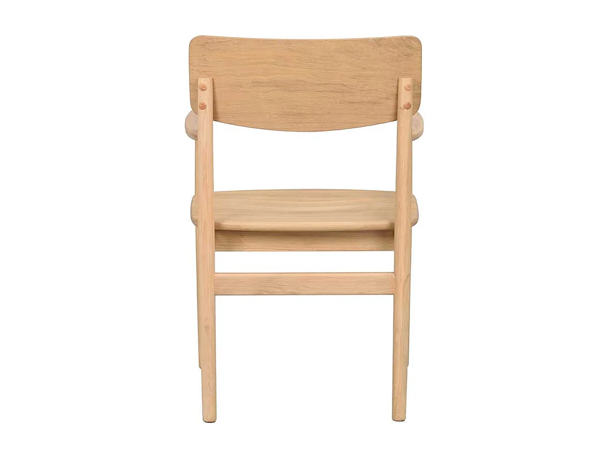 Armlehnstuhl Stuhl Esszimmer aus Eiche Massivholz mit Armlehnen