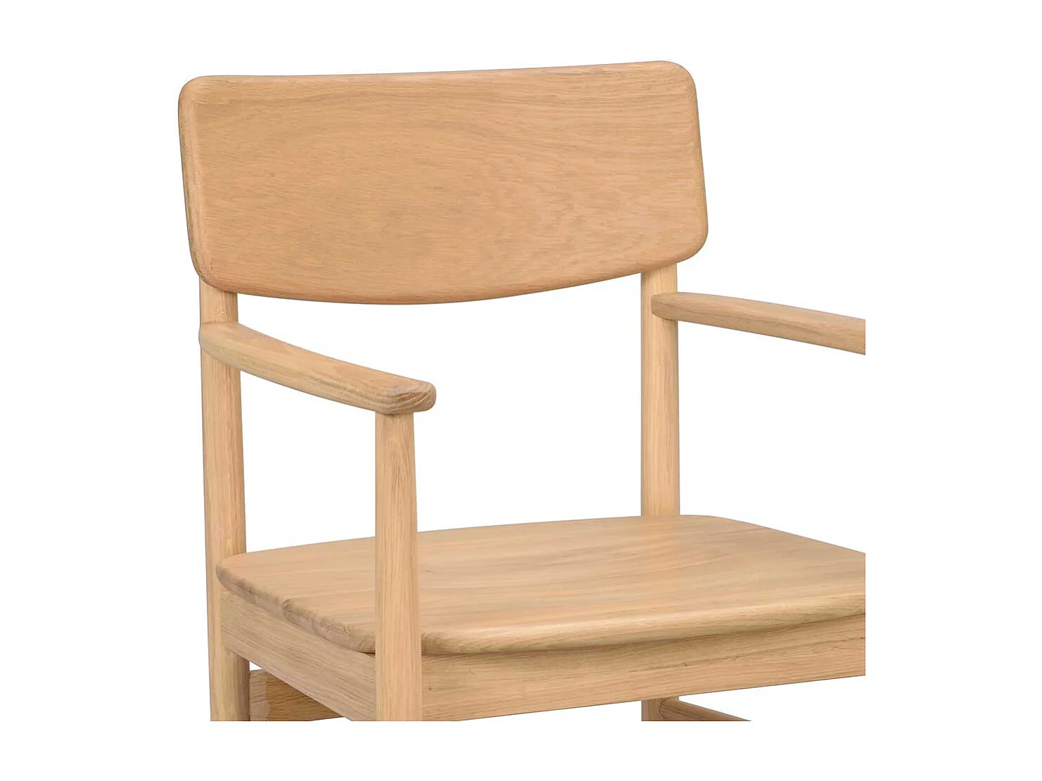 Armlehnstuhl Stuhl Esszimmer aus Eiche Massivholz mit Armlehnen