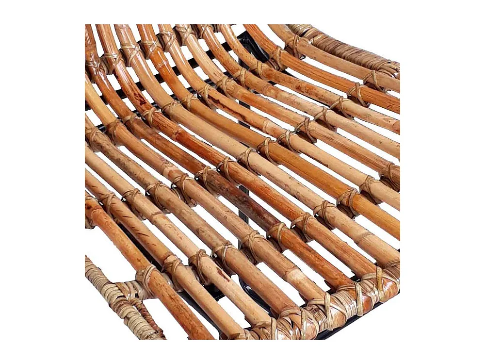 Rattan Esszimmerstuhl Metallgestell modern (2er Set)