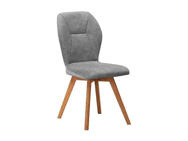 Küchenstuhl Polsterstuhl in Grau und modernem Design (2er Set)