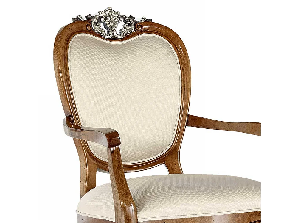 Luxus Esszimmerarmlehnstuhl in italienischem Design 59 cm breit