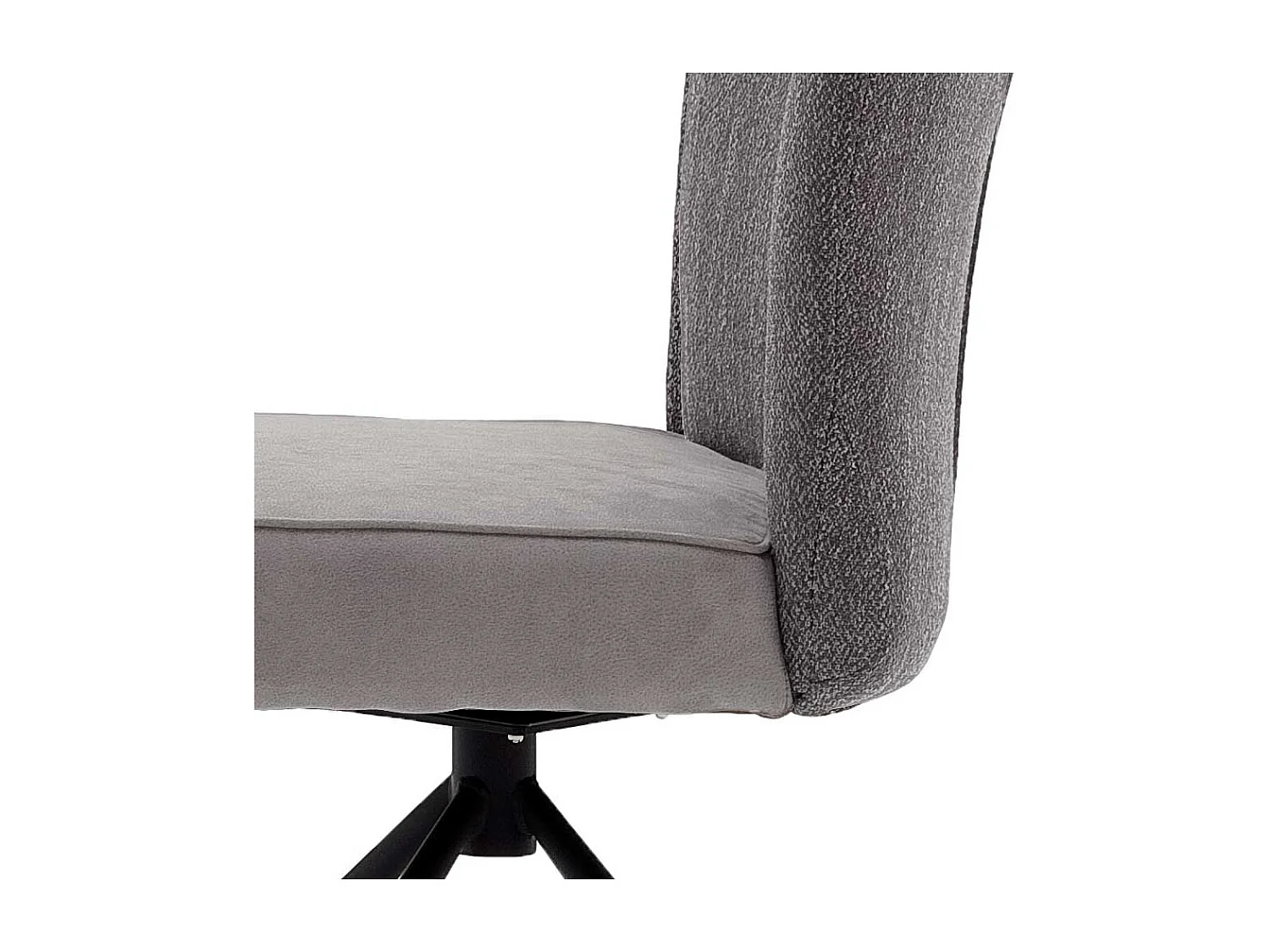 K�chenst�hle in Grau Stoff drehbar (2er Set)