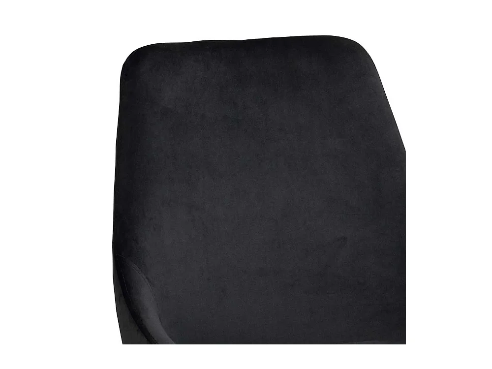 Esstisch Stühle in Schwarz Bezugsstoff aus Samt (2er Set)