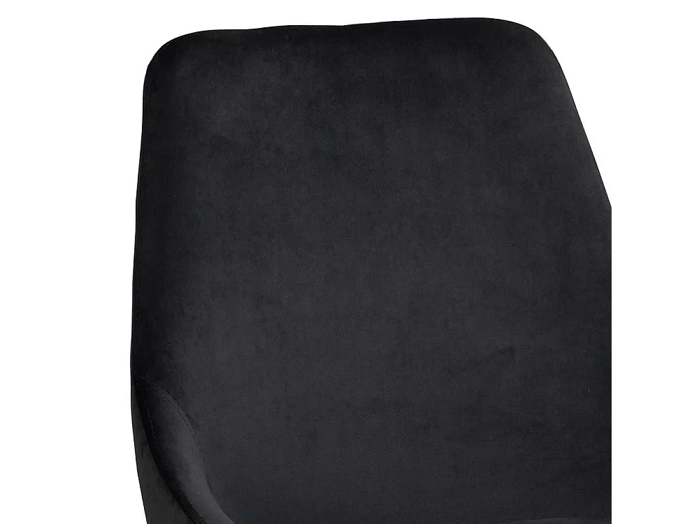 Esstisch Stühle in Schwarz Bezugsstoff aus Samt (2er Set)