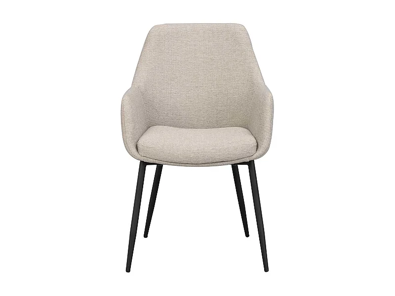 Polsterstühle in Beige im Skandi Design Stoffbezug (2er Set)