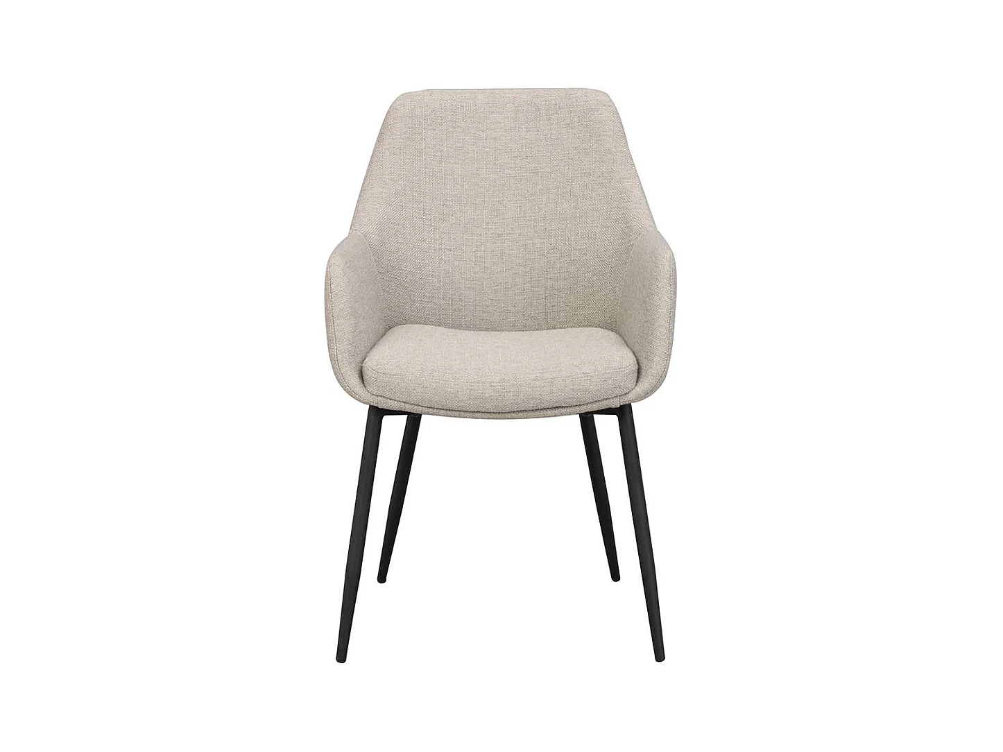 Polsterstühle in Beige im Skandi Design Stoffbezug (2er Set)