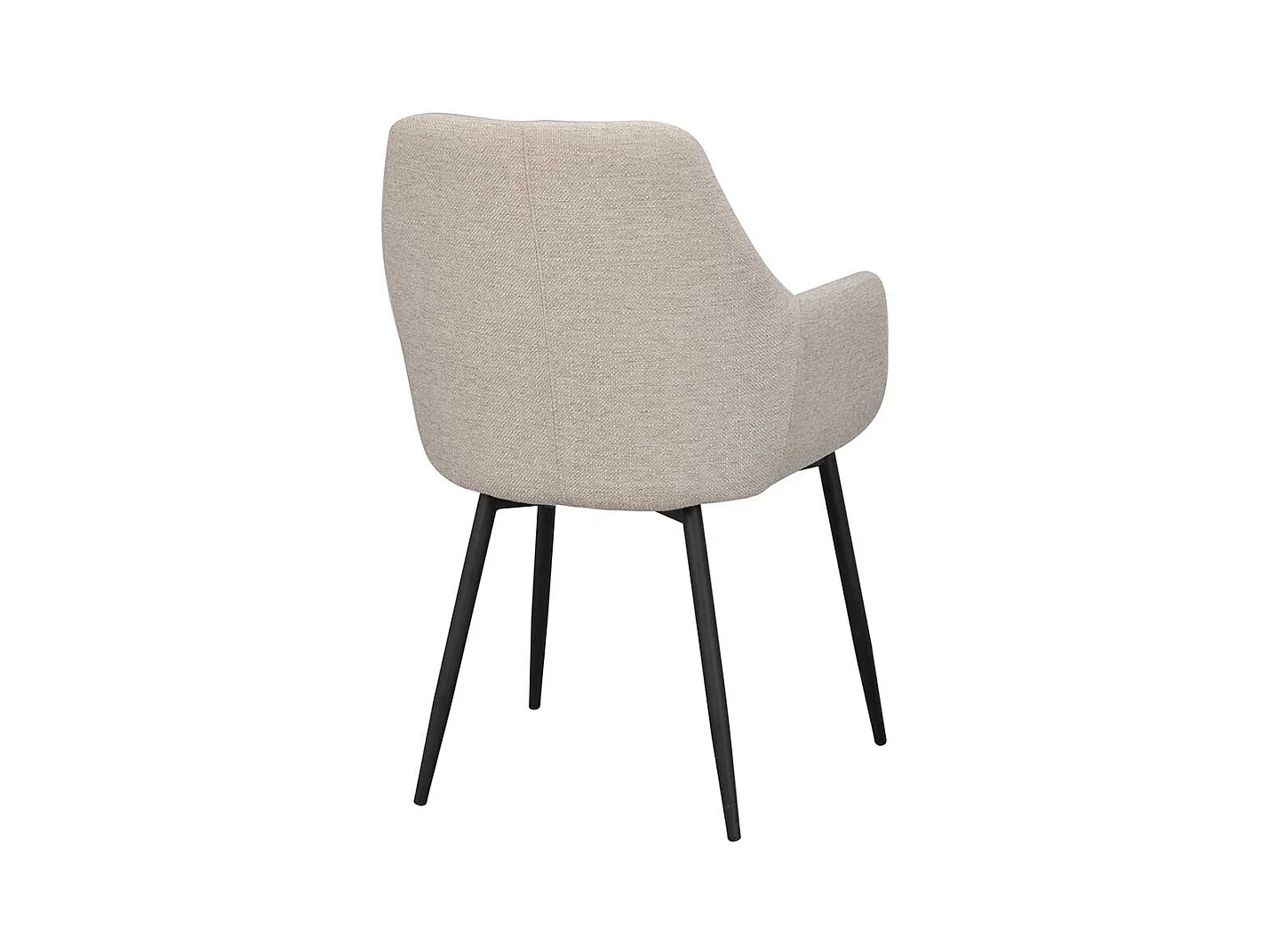 Polsterstühle in Beige im Skandi Design Stoffbezug (2er Set)