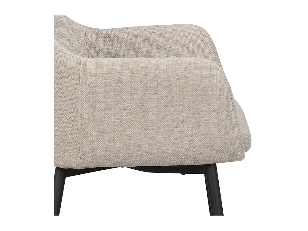 Polsterstühle in Beige im Skandi Design Stoffbezug (2er Set)