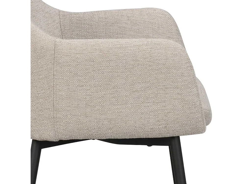 Polsterstühle in Beige im Skandi Design Stoffbezug (2er Set)