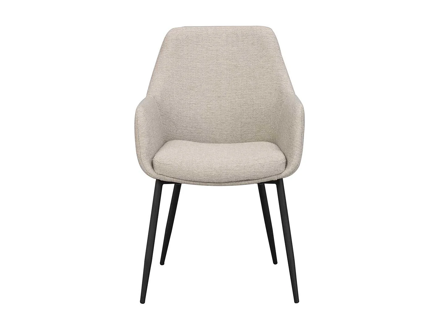 Polsterstühle in Beige im Skandi Design Stoffbezug (2er Set)