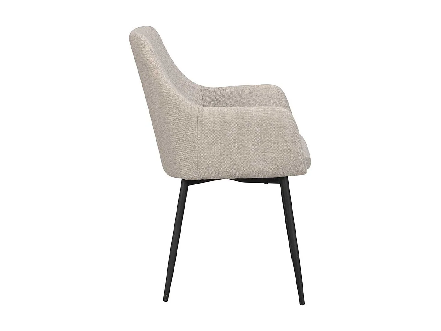 Polsterstühle in Beige im Skandi Design Stoffbezug (2er Set)