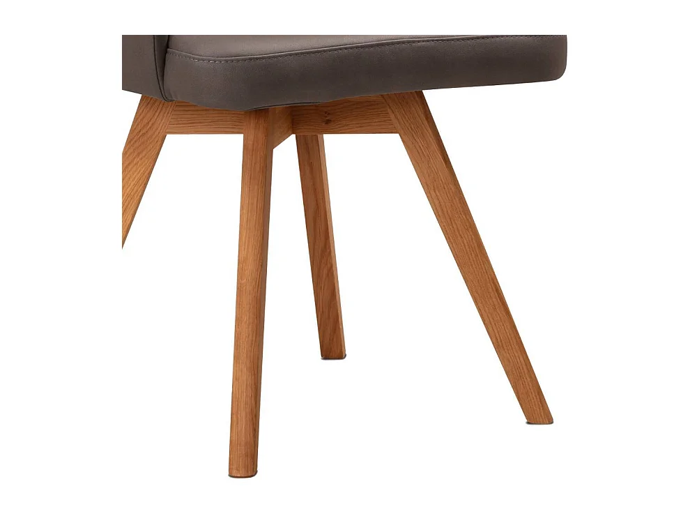 Armlehnstuhl Esszimmerstuhl aus Massivholz und Microfaser