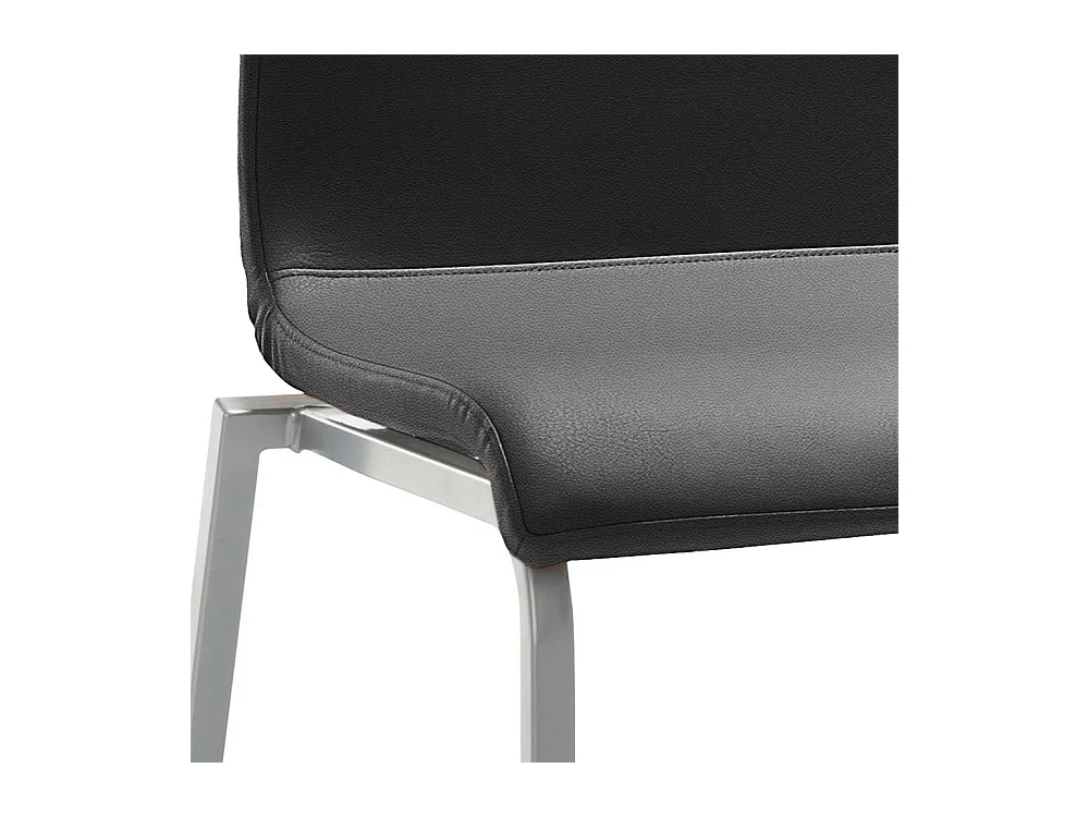 Kuechenstuhl in Dunkelgrau Gestell aus Stahl