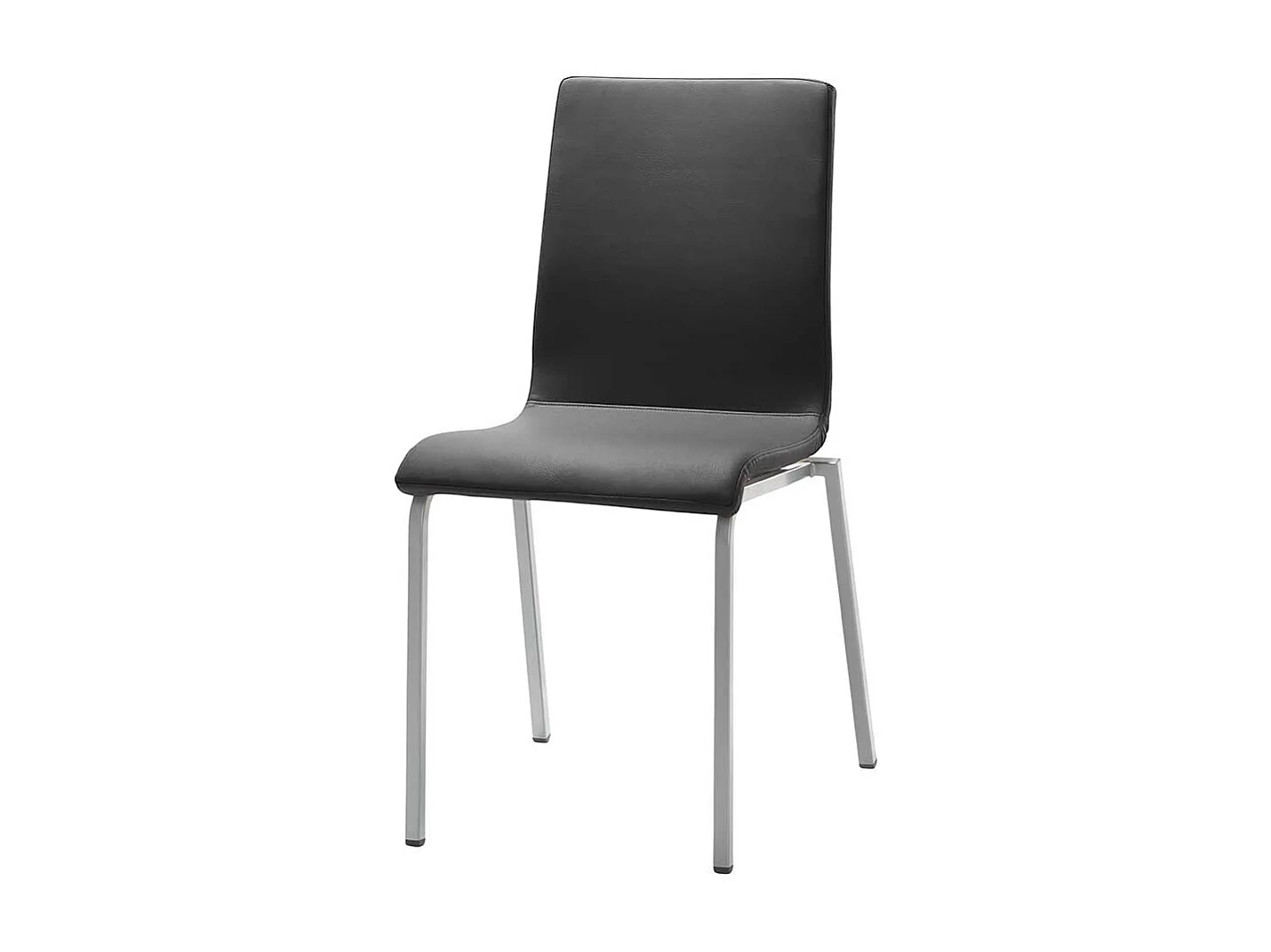 Kuechenstuhl in Dunkelgrau Gestell aus Stahl