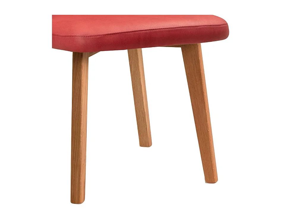 Esszimmerstuhl Stuhl Esszimmer in Rot mit gepolsterter Rückenlehne (2er Set)