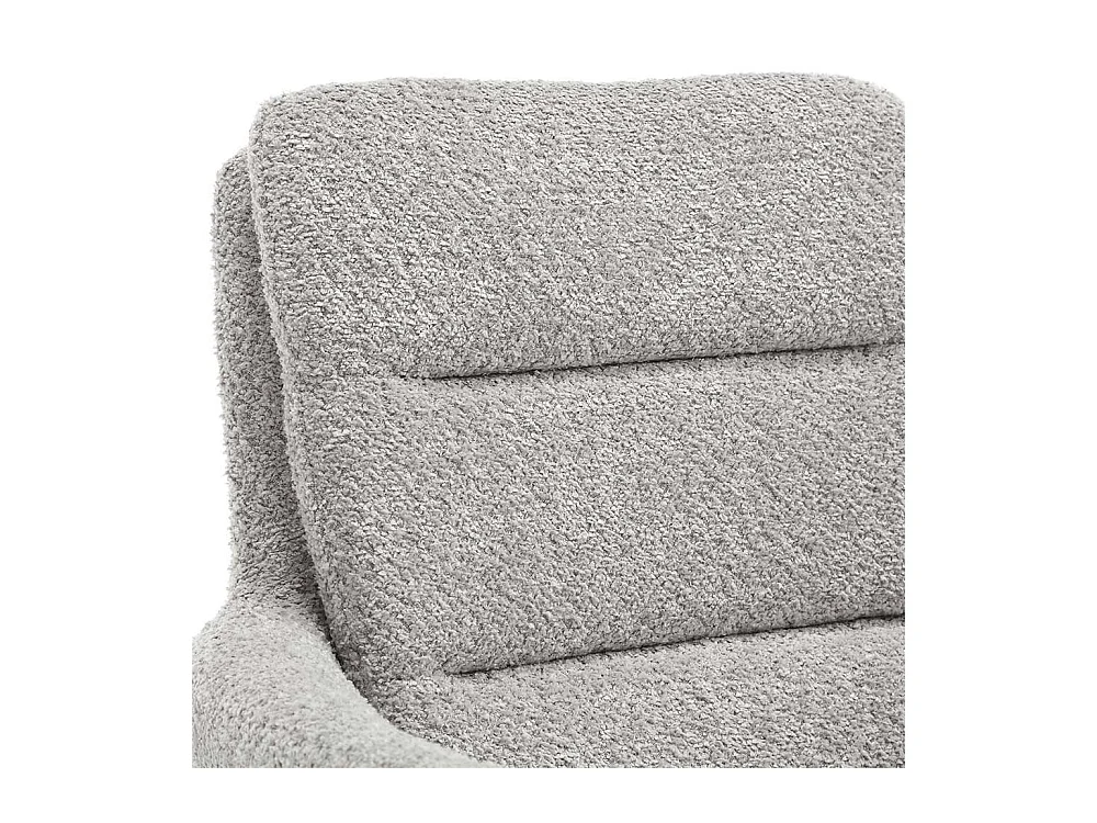 Boucle Esszimmerstühle in Grau und Eichefarben drehbar (2er Set)