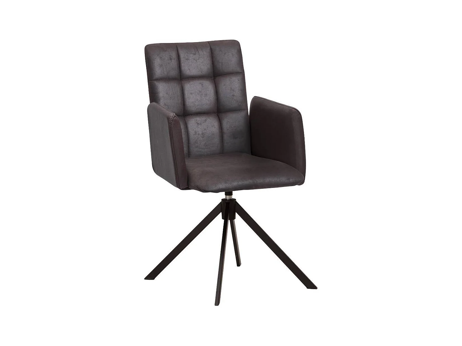 Polsterstuhl Esszimmerstuhl aus Microfaser mit Gestell aus Metall