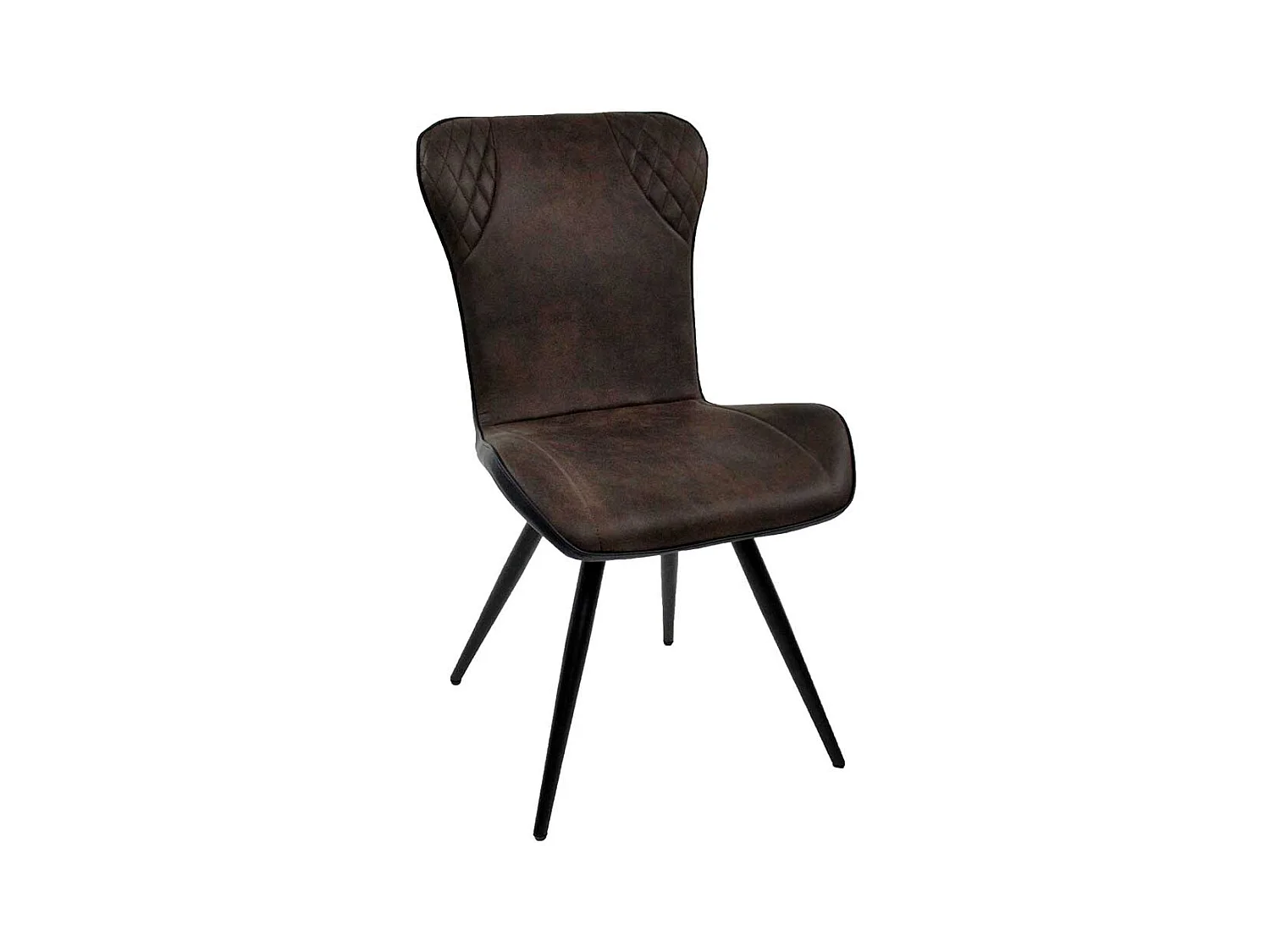 Esstisch Stühle im Industrie Stil Bezug aus Mikrofaser (4er Set)