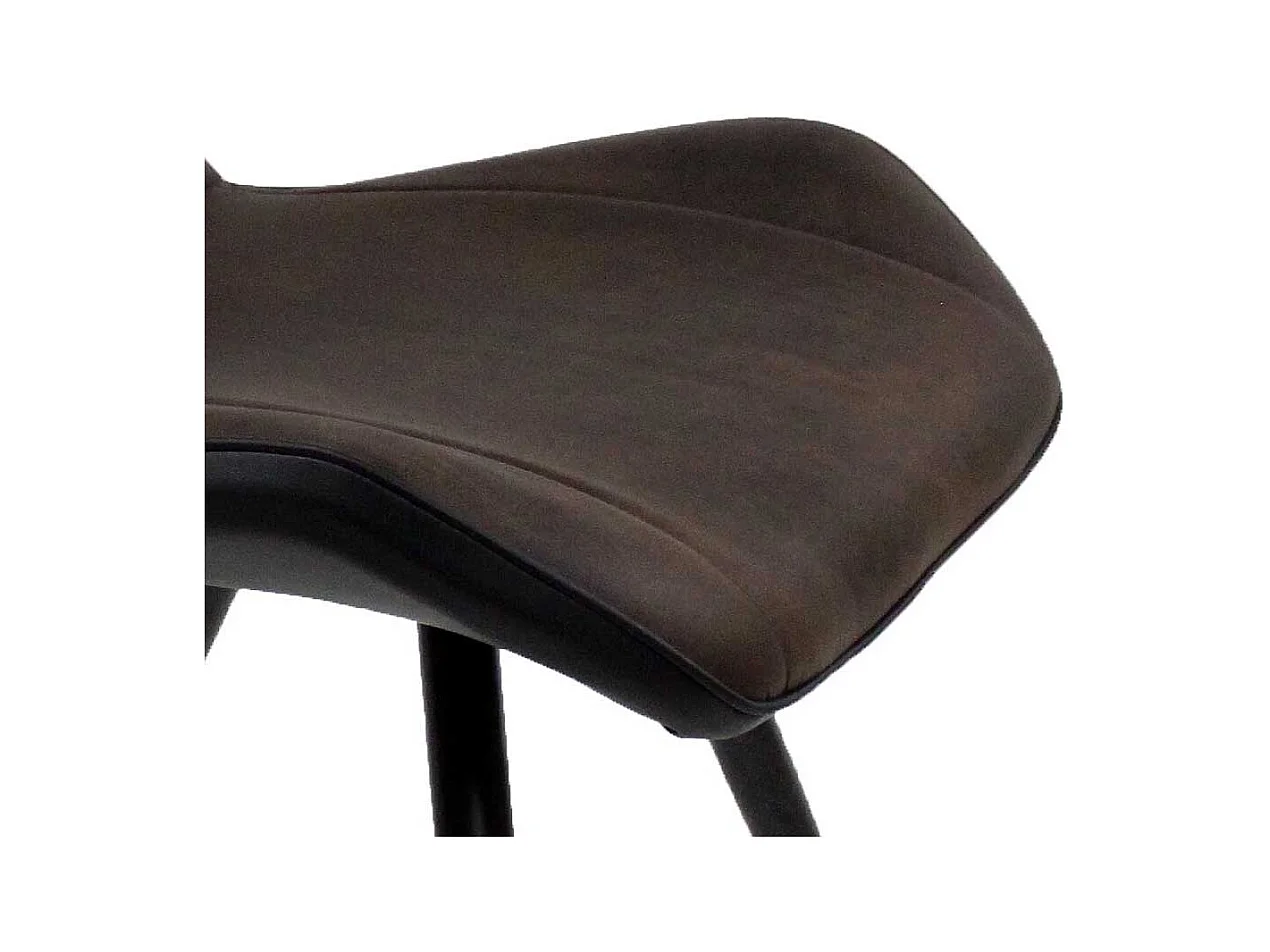 Esstisch Stühle im Industrie Stil Bezug aus Mikrofaser (4er Set)