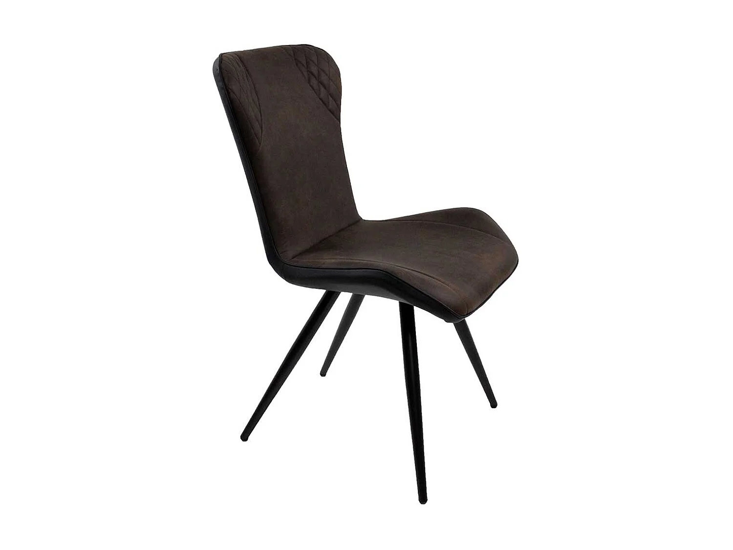 Esstisch Stühle im Industrie Stil Bezug aus Mikrofaser (4er Set)