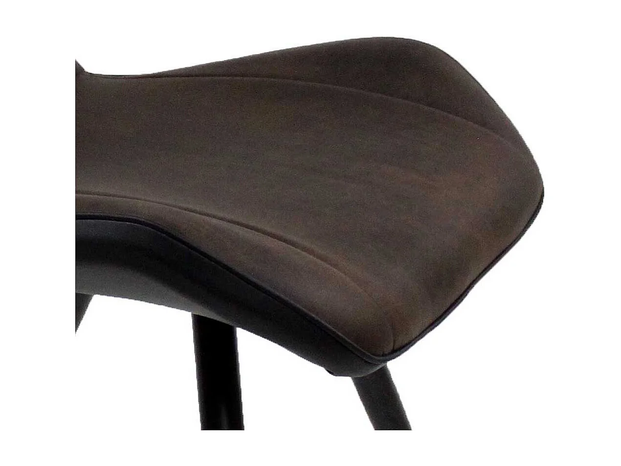 Esstisch Stühle im Industrie Stil Bezug aus Mikrofaser (4er Set)