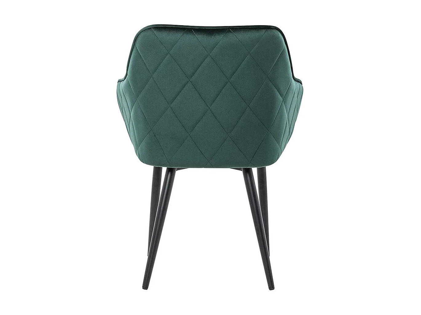 Armlehnen Polsterstühle in Dunkelgrün Samt Retro Design