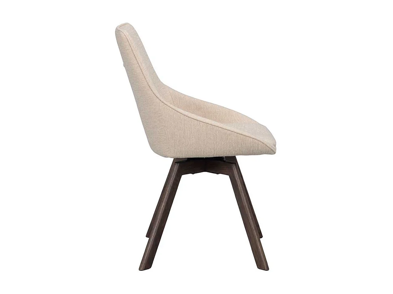 Stuhl Esszimmer Essstuhl in Cremeweiß mit Gestell aus Massivholz (2er Set)