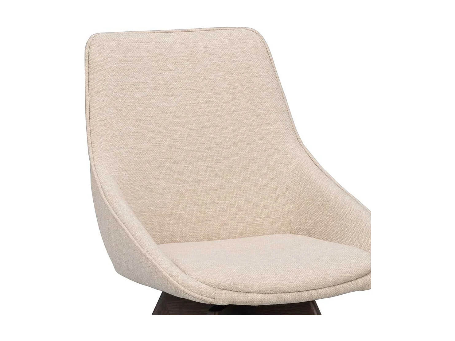 Stuhl Esszimmer Essstuhl in Cremeweiß mit Gestell aus Massivholz (2er Set)