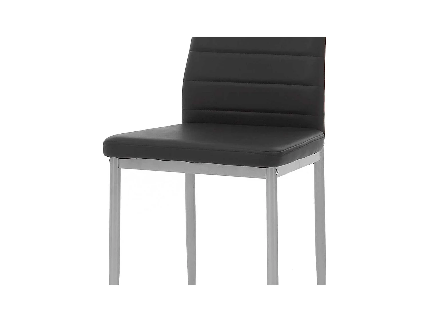 Polsterstuhl Set in Schwarz Metall (4er Set)