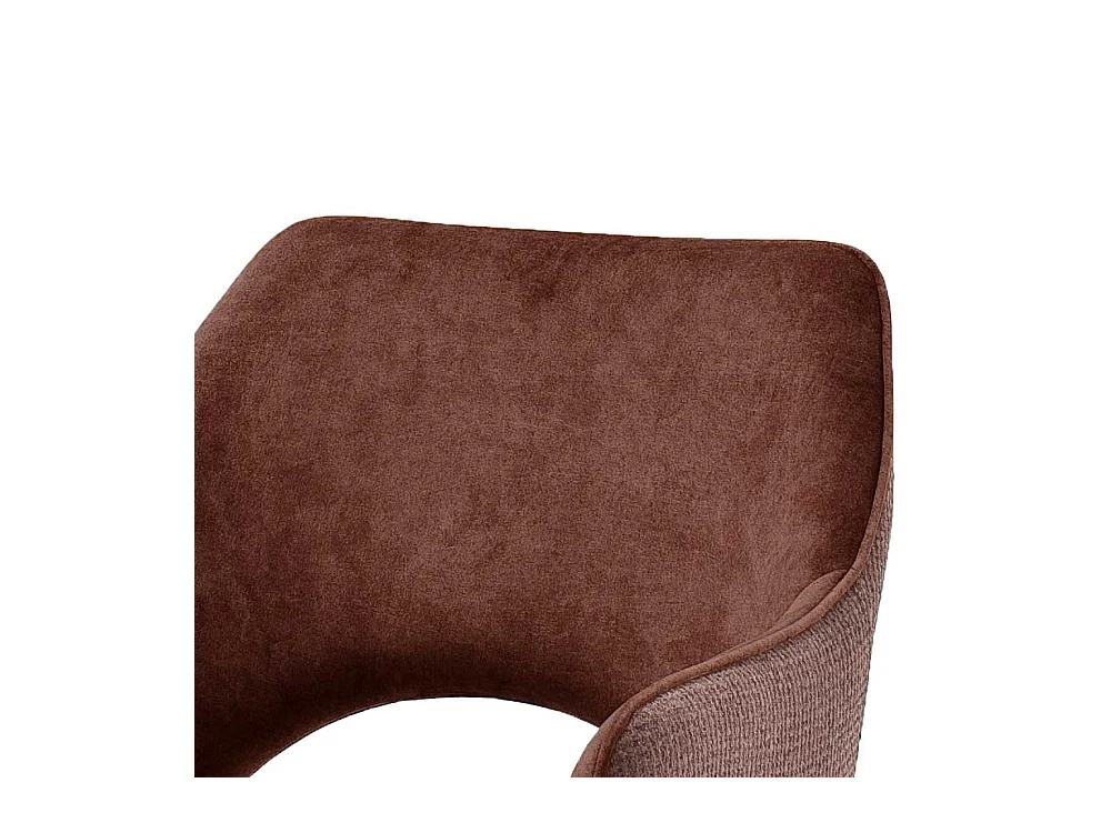 Drehstuhl in Rostfarben und Schwarz Retrostil (2er Set)