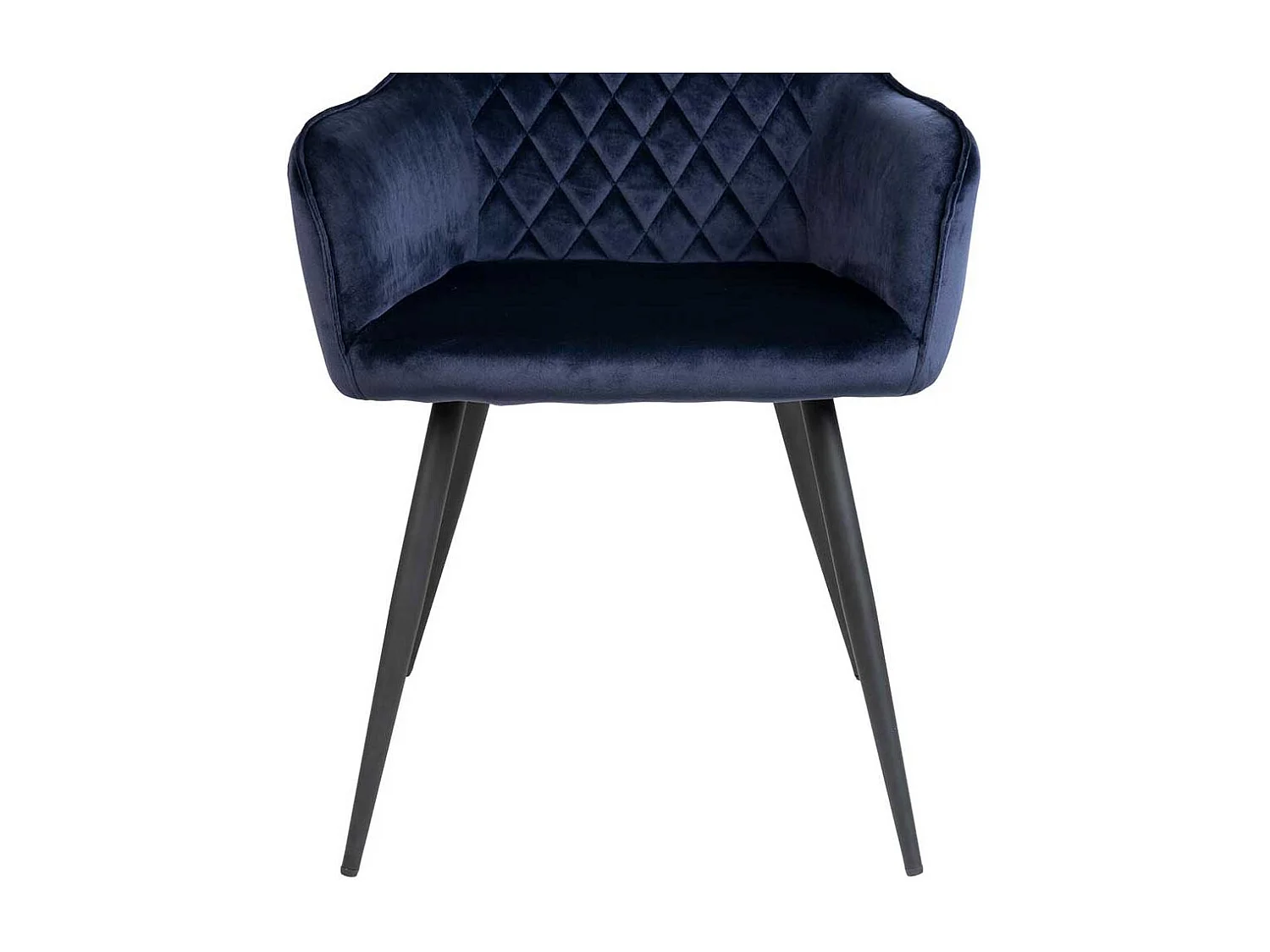 Esszimmer Polsterstühle in Dunkelblau Samt Armlehnen (2er Set)