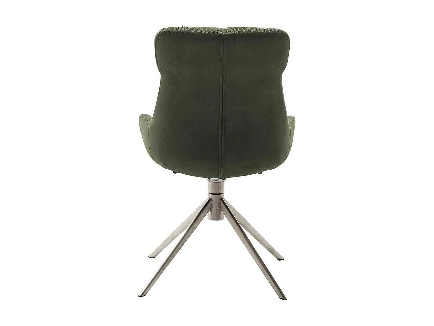 Esszimmerstuhl drehbar Boucle und Edelstahl (2er Set)