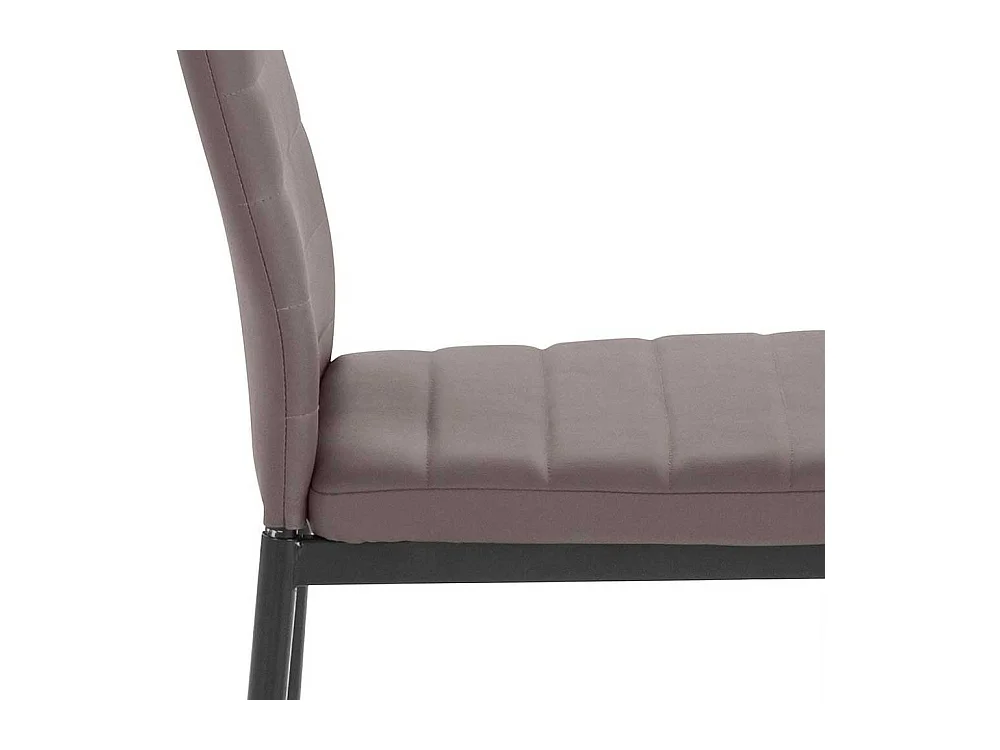 Polsterstühle in Hellbraun Kunstleder hoher Lehne (4er Set)