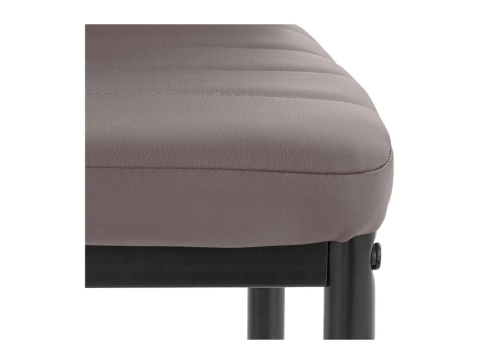 Polsterstühle in Hellbraun Kunstleder hoher Lehne (4er Set)